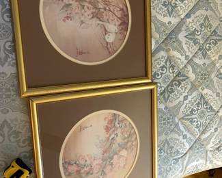 #97	Pair of Franklin Picture Co. Asian Birds - 17x17 - sold as a pair	 $32.00 
