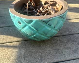 #234	Turquoise Flower Pot 7x10	 $20.00 
