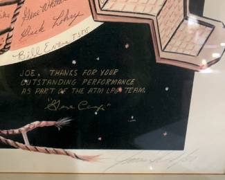 #152	Apollo telescope mount Launch rep group Poster 1/100 sign by Werner and more	 $100.00 
