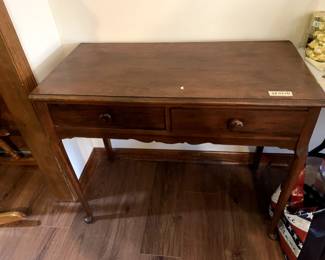 #154	Wood Sofa Table w/2 drawers - 38x19x31	 $120.00 
