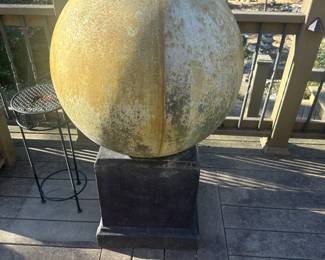 #233	Spherical Fountain 47" Tall  -27" Diameter You Move	 $100.00 

