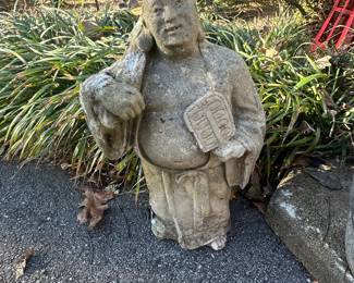 #239	Concrete Standing Budda w/ Backpack as is 	 $25.00 
