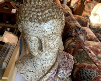 #190	Ceramic Asian Goddess Head - 14" Tall	 $20.00 
