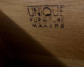 #56	Unique Furniture Wood Dresser w/7 Drawers & Mirror - 54x20x34  Mirror - 41x35	 $125.00 
