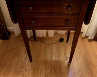 #103	Bendix Wood End Table (actual Radio with turn knobs turns on but not working)  w/drop-sides - 19-35x14x28	 $75.00 
