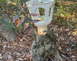 #245	3 Piece Concrete Plant Stand as is (middle Section Damaged) 38"	 $25.00 
