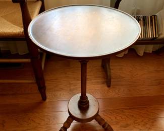 #43	Wood Round Pedestal Table - 14x23	 $20.00 

