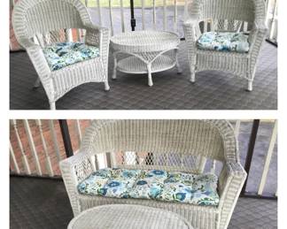 014 Real Wicker Porch Set