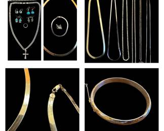 925 Sterling Silver Gold 167 grams