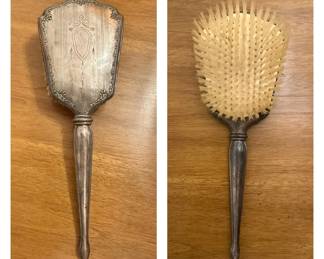 Antique Sterling Silver Vanity Hairbrush