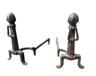 Vintage Andiron Pair