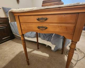 Vintage Singer sewing machine cabinet