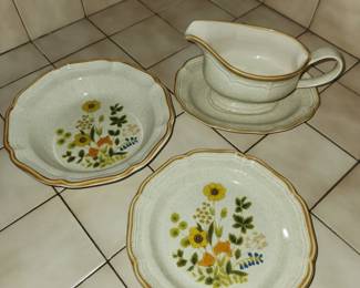 Vintage Mikasa "Garden Club" dish set