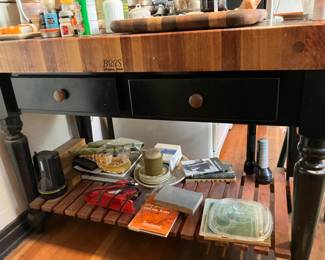Boos kitchen chopping block sideboard