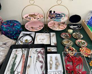 A variety of stylish costume jewelry
