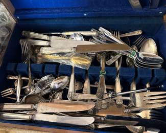 Silver plated flatware