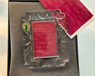 Waterford picture frame - new in box