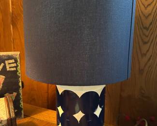 Navy blue table lamp