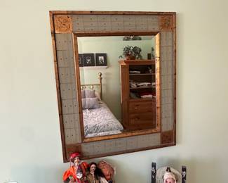 Framed wall mirror