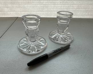 Waterford crystal candlesticks