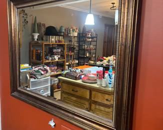 Matching varnish to barstools on mirror 