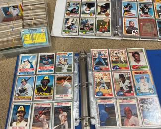 Lots of baseball and sports trading cards 
