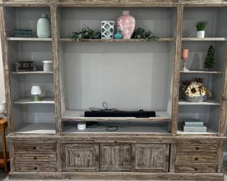 Current flat screen entertainment center 