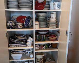 Boleslawiec Pottery and other dishes including Spode