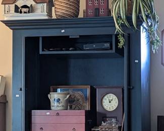 Custom Made Cabinet. Silverwere set, Old Crock, OLD Handmade buildings 