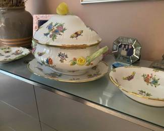 Queen Victoria Herend Collection 
All of the pieces are new and have never been used