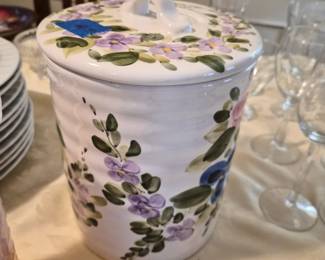 Floral Cookie jar / canister 