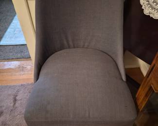 Upholstered Chair with wood legs