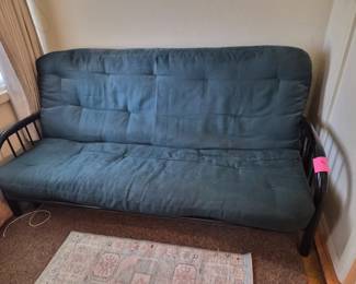 Full size metal futon with pad