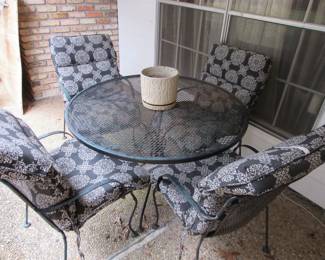 Wrought iron patio set