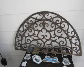 Cast iron door grate