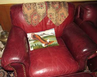 Matching leather chair