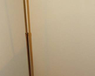 Brass shell floor lamp