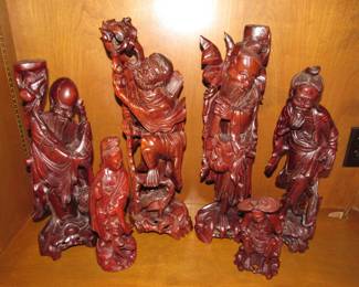Asian wood carvings