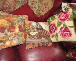 More needlepoint pillows