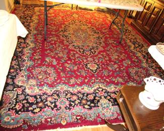 Persian Mashad wool rug hand-woven 10' 2" x 12' 2"