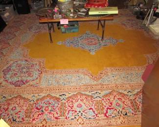 Antique gold rug 10' 5" x 13' 6"
