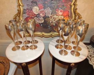 Silverplate goblets