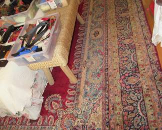 Persian Kerman wool rug hand-woven 10' 5" x 14' 4"