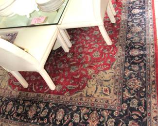 Kashmiry Kashan wool rug hand woven 8' 2" x 10' 5"