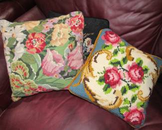Needlepoint pillows