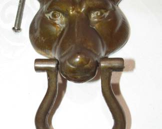 Vintage heavy brass door knocker