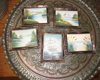 Small 5" x 7" oil paintings