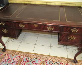 Leather top desk