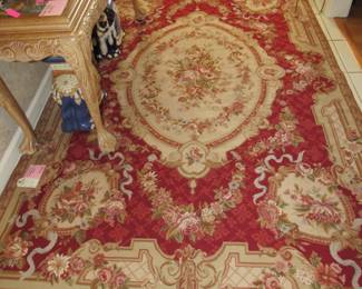 Needlepoint Chinese Abuson rug 5' 9" x 8' 9"