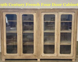 19th C. French Four Door Cabinet